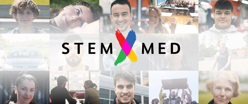 Stem med webbanner
